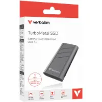Verbatim TurboMetal SSD 1TB USB4 r/w 3700/3600 MB/s 32021