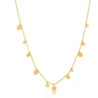 Ania Haie Damen-Kette Geometry Mixed Discs 925er Silber Ania Haie Gold