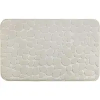 Wenko Badteppich Memory Foam Pebbles Beige, Badteppich Memory Foam Mod. Pebbles Beige in Beige | Gr.: onesize
