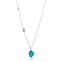Ania Haie Damen-Kette Turquoise Pendant 925er Silber Türkis Ania Haie Silber