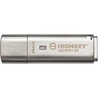 Kingston IronKey Locker+ 50 - USB-Flash-Laufwerk - verschlüsselt - 256 GB - USB 3.2 Gen 1 - TAA-konform