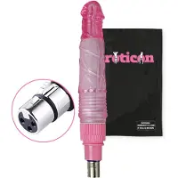 Eroticon Gode - - 19 cm - Rosa - Geraffte Stange - 3XLR Anschluss - Universell