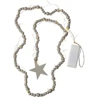 Star Trading Beady, Leichte Dekorationskette, Grau, Ambiente, IP20, 30 Glühbirne(n), LED