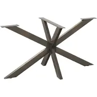 vidaXL Esstischbein in Spinnenform Naturstahl 150x78x(72-73) cm Stahl