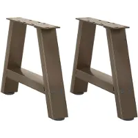 vidaXL Couchtischbeine A-Form 2 Stk. 40x(30-31) cm Stahl
