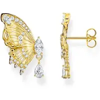 Thomas Sabo Ohrstecker Schmetterling Butterfly Paradise mit Steinen vergoldet