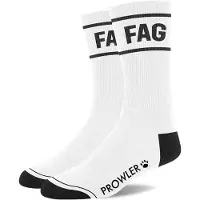 Prowler Red Fag Socks - White/Black