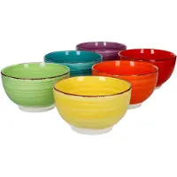 MamboCat 6er Set Müslischale Uni Bunt