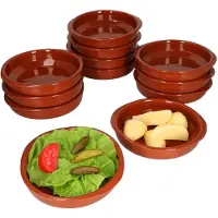 MamboCat 12er Set Cazuela mit Griffen Ton-Schale Bernd Ø 16cm Größe M Mittelalter Wikinger
