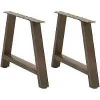 vidaXL Couchtischbeine A-Form 2 Stk. 70x(42-43) cm Stahl