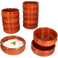 MamboCat 12x BERLIN Cazuela Schale bauchig Ø18,5cm Tonware Gr.L mediterran Antipasti