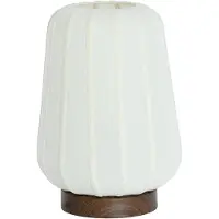 Light & Living Nachttischlampe Bibury Ø 30cm – Leinen