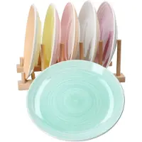 MamboCat Pastello 6er Set Kuchenteller Steingut 6 Pers bunt Dessert-Teller Pastell-Farben
