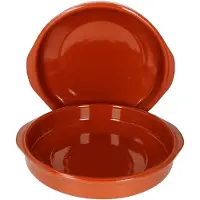 MamboCat 2er Set Cazuela mit Griffen Ton-Schale Bernd Ø 31,5cm Größe XXXL Mittelalter Wikinger