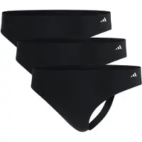 Adidas Damen Strings, 3er Pack - Thongs, Active Light Flex , Unterwäsche, Logo