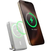 Baseus Externer Akku Nomos Qi2 Magnetic, 10.000 mAh, 45W, inklusive USB-C Kabel, Grau