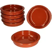 MamboCat 6er Set Cazuela mit Griffen Ton-Schale Bernd Ø 12cm Größe S Mittelalter Wikinger