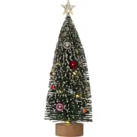 Star Trading Decorini LED Tannenbaum grün mit bunten Kugeln 31cm Höhe