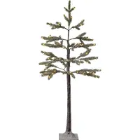 Star Trading Outdoor Dekobaum Tanne LED beschneit H 120cm warmweiß