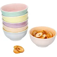 MamboCat Pastello 6er Set Snack- & Dip-Schälchen 12,2cm 250ml bunte Pastell-Farben Nüsse