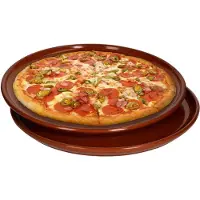 MamboCat 2er Set Pizzateller 32cm aus Ton - 33358