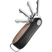Northwall Schlüsselanhänger / Schlüssel-Organizer - 100% echtes Leder - Schlüssel-Organizer Schlüsselanhänger - 2 bis 7 Schlüssel (schwarz)
