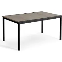 Keter 260567, Schwarz, Holz, Metall, Kunststoff, Rechteckige Form, 4 Bein(e), 6 Person(en), 1590 mm