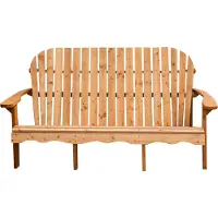 Axi Isabelle Gartenbank aus Holz, 3-Sitzer | Gartenbank Adirondack-Stil, -Mix-Fichtenholz, Hohe Rückenlehne / 3 Personen | 173 x 90 x 91 cm, Maximales Gewicht: 300 kg.