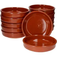MamboCat 12er Set Tonschale Bruno Cazuela L Ø 20 cm glasierte Schalen Mediterran Tonware Antik