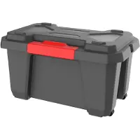 Eda Plastiques EDA Aufbewahrungsbox XPERT PRO 70 L schwarz / rot