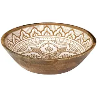 Home Deco Factory Schüssel in Braun/ Beige - Ø 28 cm - onesize