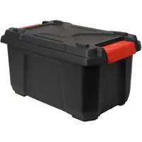 Eda Plastiques EDA Aufbewahrungsbox XPERT PRO 40 L schwarz/rot
