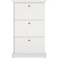 Tvilum ebuy24 Schuhschrank Venedig Weiß 78 x 28 cm | Gr.: onesize