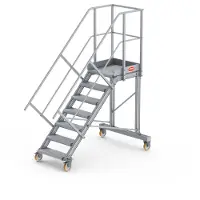 Altrex Podesttreppe fahrbar 45° 7 Stufen