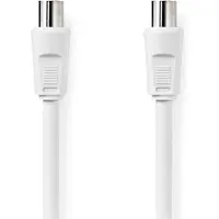 Nedis Koaxial Kabel | IEC (Coax) Stecker | IEC (Coax) Buchse | Vernickelt | 90 dB | 75 Ohm | Doppelt
