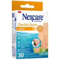 3M Nexcare flexible foam active Strips 3 Größen 30 St Pflaster