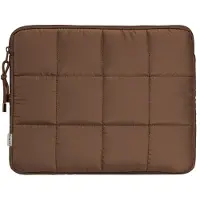 Selencia Puffy Laptop Hülle 13-14 Zoll - Laptop Sleeve - Mocha Brown