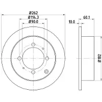 Hella Bremsscheibe [Hersteller-Nr. 8DD355107-331] für Kia, Hyundai, Mitsubishi