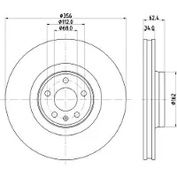 Hella Bremsscheibe PRO High Carbon 8DD 355 126-691