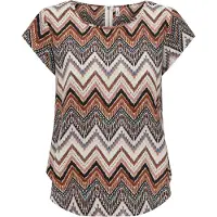 ONLY Shirtbluse "ONLVIC S/S AOP TOP NOOS PTM" mit Allover Druck