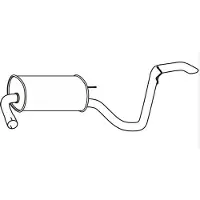 VEGAZ Endschalldämpfer HYUNDAI HUS-295 28700A6050,28600A6050,28650A6050 Endtopf,Auspuff Endtopf,Nachschalldämpfer,ESD