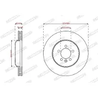 FERODO Bremsscheibe DDF3078VC-1