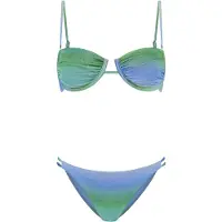 Shiwi Demi Bikini Set Ombre Glitter Green Ombre Glitter Größe: 40 | Bikinis Outlet | Damen | Grün