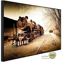 Papermoon Infrarotheizung »EcoHeat - Retro Vintage Zug«, Matt-Effekt - bunt