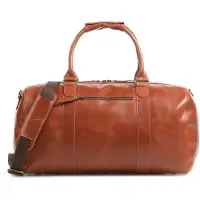 Buckle up BUCKLE & SEAM Leder Reisetasche Willow Dot Weekender Cognac braun
