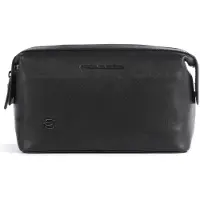 Piquadro Kulturbeutel Black Square Toiletry Bag Black
