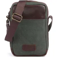 Buckle up BUCKLE & SEAM Umhängetasche Schultertasche Canvas Runner Crossbody Bag Green / Blu dunkelgrün