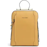 Piquadro Rucksack Circle Laptop Backpack Yellow - Beige