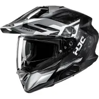 HJC RPHA 60 Dakar Schwarz Weiß Silber Adventure Helm Größe 2XL