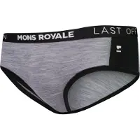 Mons Royale Womens Sylvia Merino Boyleg grey heather / black (673) XS